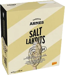 Glass Farbror Arnes Saltlakrits 4-p