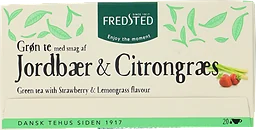 Grönt te Jordgubbar & citrongräs 20-pack
