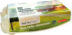 Ägg från Västkusten Frigående inomhus M/L 10-p