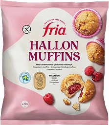 Hallonmuffins Glutenfria 4-p