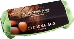 Ägg Bruna M/L 10-p Gotlandsägg
