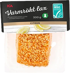 Lax i bit varmrökt citron Miljömärkt