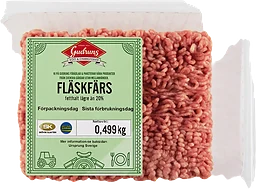 Fläskfärs Fetthalt 20% ca