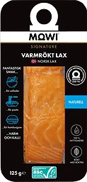 Varmrökt lax Naturell
