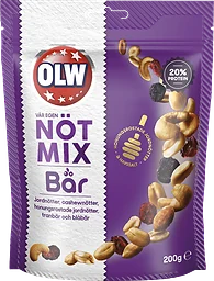 Nötmix med bär