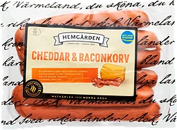 Korv Cheddar&Bacon