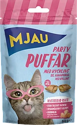 Kyckling Party Puffar Kastrerad Kattgodis