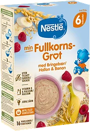 Fullkornsgröt Hallon & banan 6 Mån