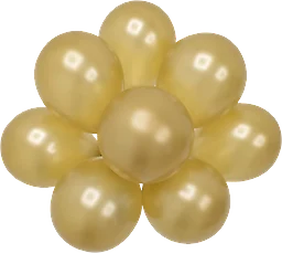 Ballong Guld 23cm 8-p