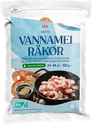 Vannameiräkor kokta