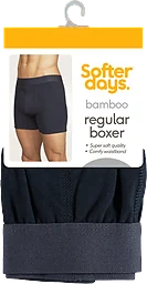 Herr Boxer Enfärgad Bambu Navy L 1-pack