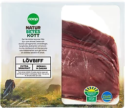 Lövbiff Skivad Naturbeteskött