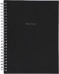 Spiralblock Note Svart A4