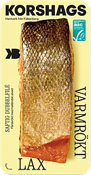 Laxfilé Färsk Varmrökt Dubbel i bit ca Miljömärkt