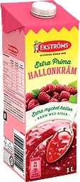 Hallonkräm med bitar