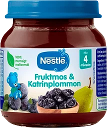 Puré Fruktmos & katrinplommon 4 Mån