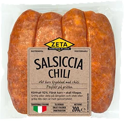 Färskkorv Salsiccia Chili 92% Kötthalt