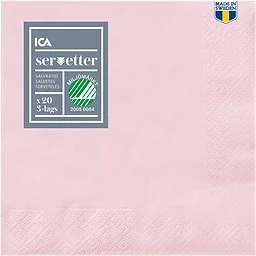 Servett Ljusrosa 24cm 20-p Home