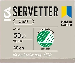 Servett 40cm Ljusrosa