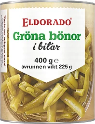 Gröna Bönor Skurna
