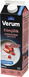 Laktosfri Filmjölk Jordgubb & smultron 3,5%