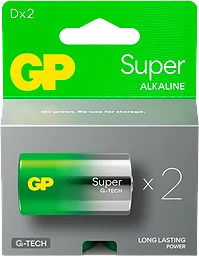 Batteri Super Alkaline D/LR20 2-pack