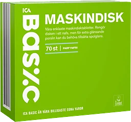 Maskindisktabletter 70-p Miljömärkt
