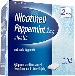 Peppermint Medicinskt tuggummi 2mg 204-p