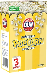 Popcorn Smörsmak Micropop 3-p