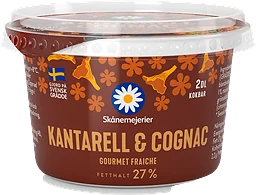 Crème Fraiche Kantarell & cognac 27%