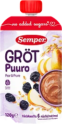 Gröt Päron Katrinplommon Från 6 Månader