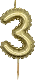 Sifferljus Guldballong 3