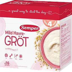 Havregröt Mild & naturell Från 4m 16 port 480g