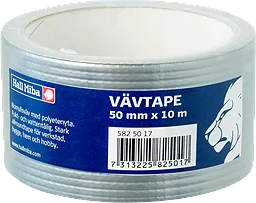 Vävtape Grå 50mmx10m