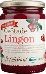 Lingonsylt Osötad KRAV Torefolk Gård