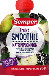 Smoothie Katrinplommon & päron 6 Mån