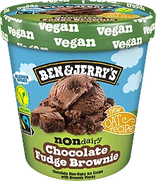 Glass Chocolate fudge brownie vegansk