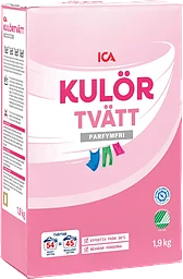 Tvättmedel Kulörtvätt Pulver Parfymfri Miljömärkt