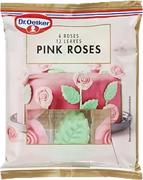 Pink Roses Sockerrosor med Blad