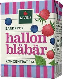 Hallon Blåbär Bärdryck