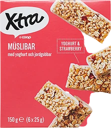 Müslibar Yoghurt & jordgubb 6-pack