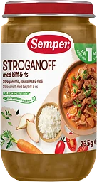 Stroganoff med Biff Och Ris