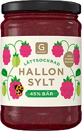 Hallonsylt 45% Bär Lättsockrad