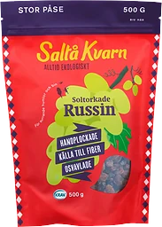 Soltorkade Russin KRAV