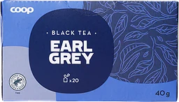 Svart te Earl grey 20-pack