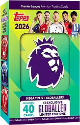 Fotbollskort Premier League Mega Tin 25/26 Topps