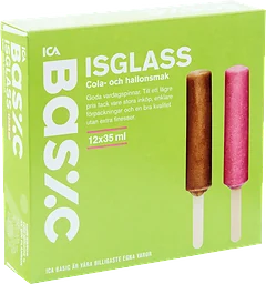 Isglass Cola & hallon 12-p 420ml