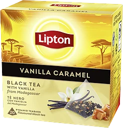 Svart te Vanilla caramel