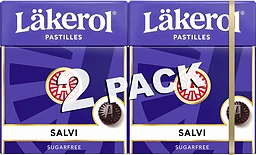 Halstabletter Salvi Sockerfri 2-p