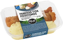 Panerad Fisk med Potatismos